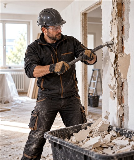 Abrissarbeiten und Entkernungen