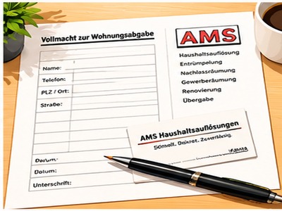 Unterlagen und Protokoll für eine Wohnungsübergabe