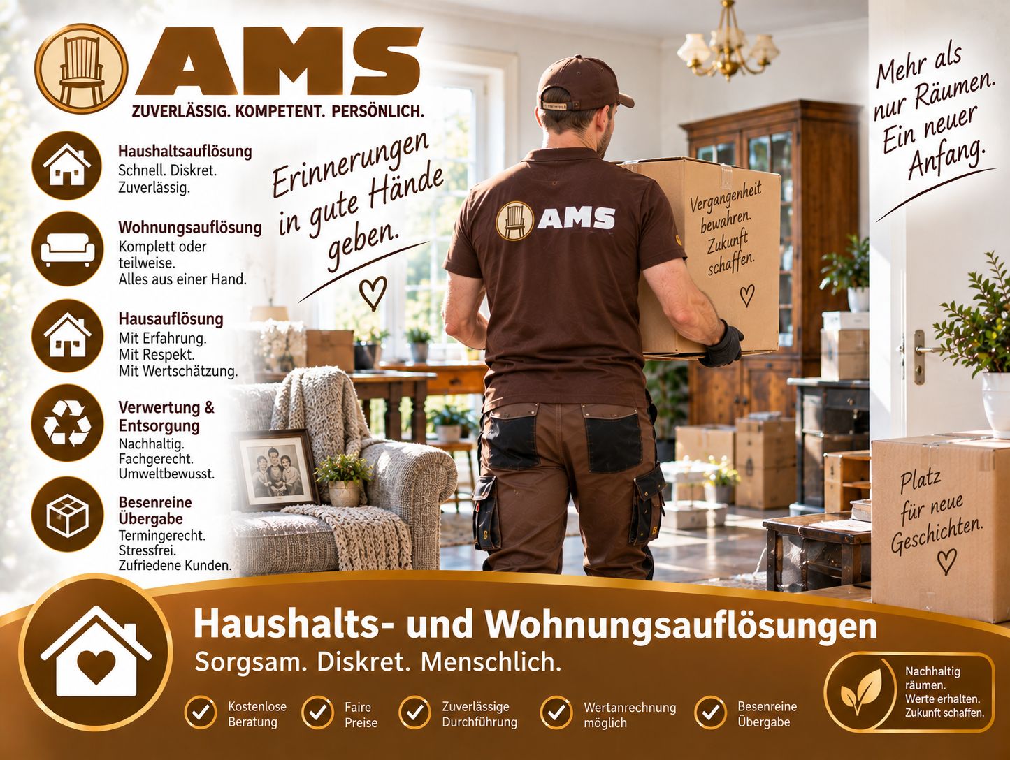 Wohnung Haus einfach auflösen