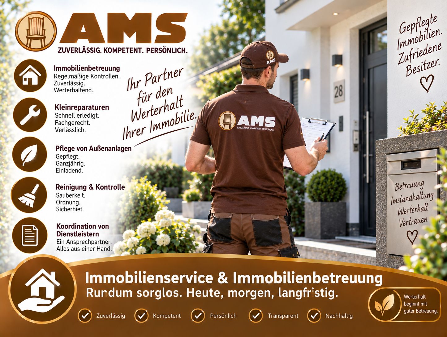 umfassende Betreuung Ihrer Immobilie - Reparaturarbeiten & Organisation